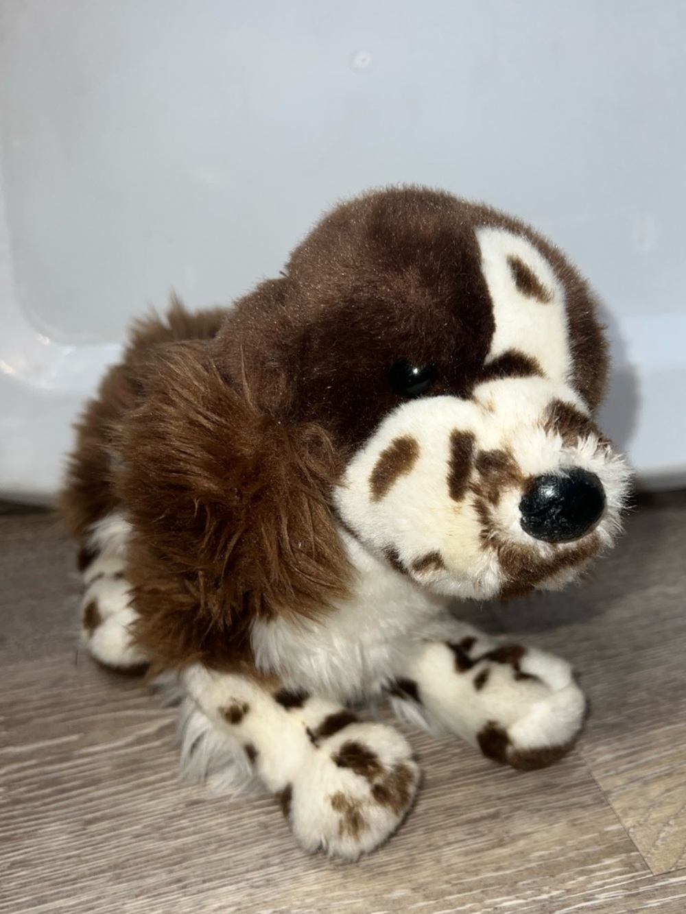 Douglas Cuddle Toys Springer Spaniel “Tick Tock” #1907 Brown White RARE RETIRED